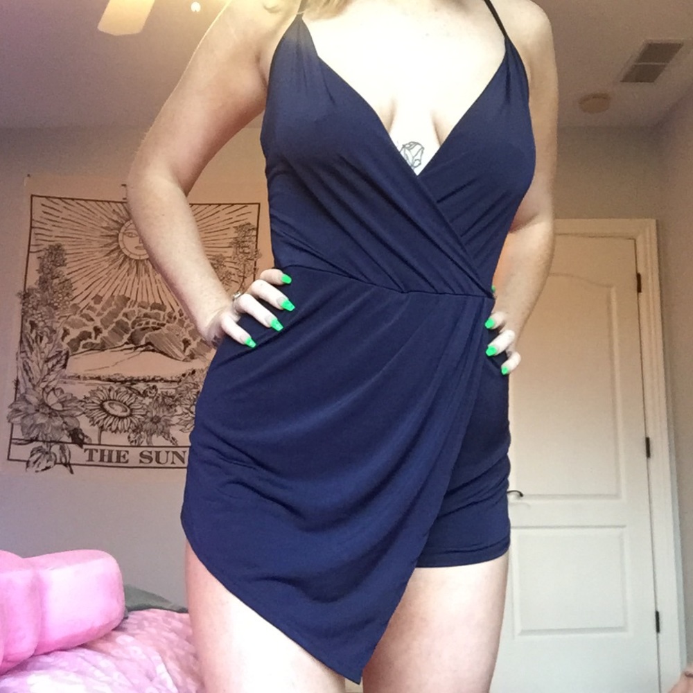 Plunging romper